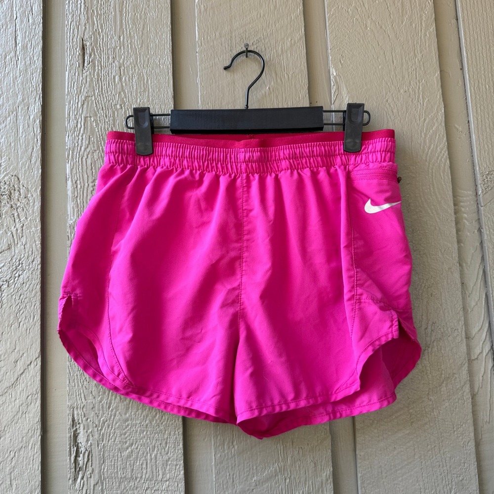 Nike Running Shorts Women Dri-FIT Hot Pink Size S Athletic Gym Workout Fitness